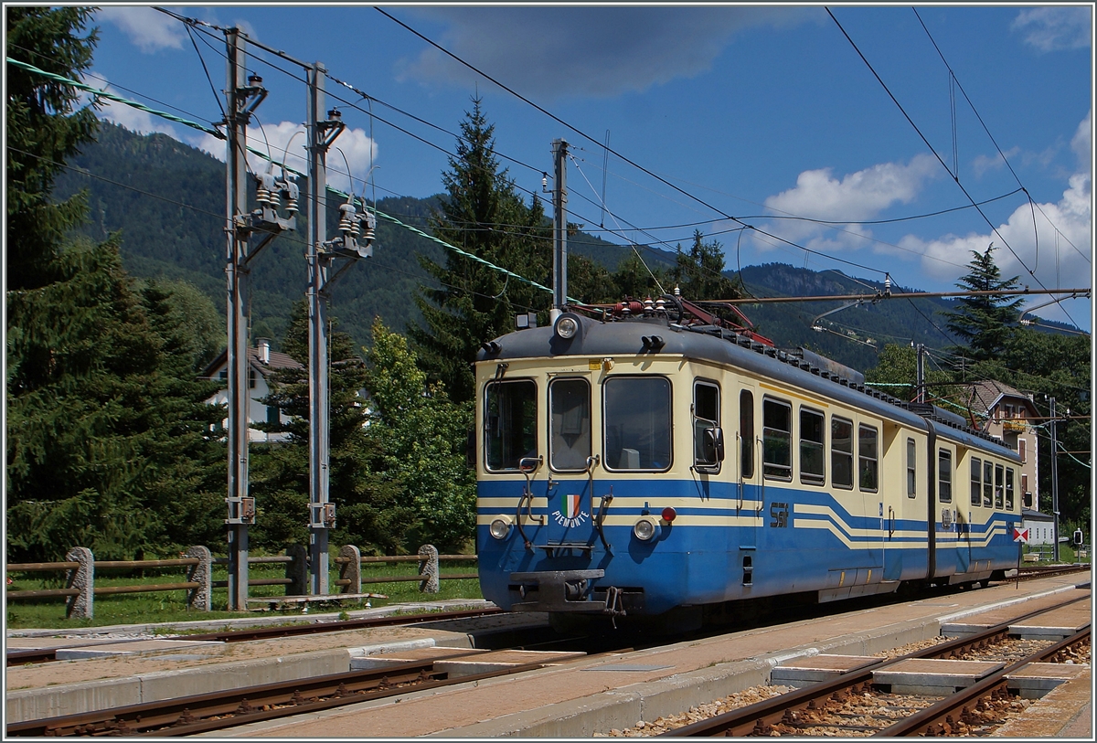 Der SSIF ABe 6/6 N° 34 Piemonte in Santa Maria Maggiore. 
5. August 2014 