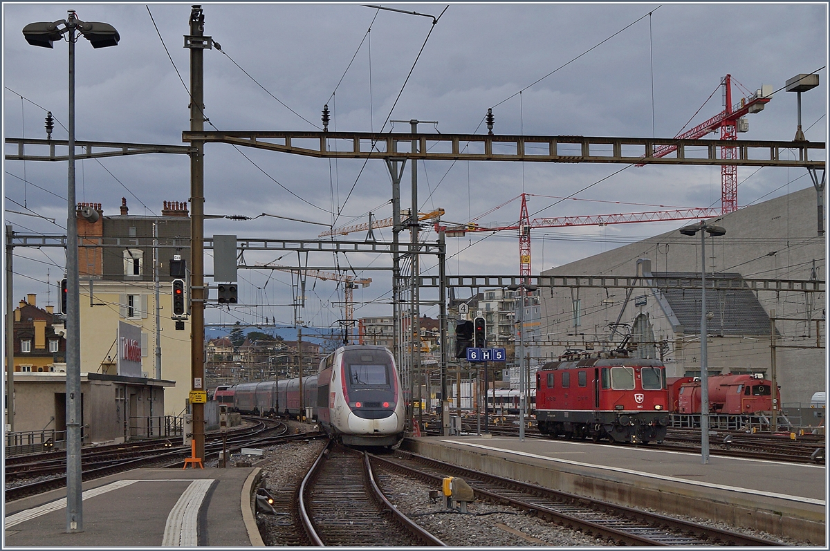 Der TGV Lyria 4717 verlässt Lausanne in Richtung Paris Gare de Lyon.

17. Jan. 2020