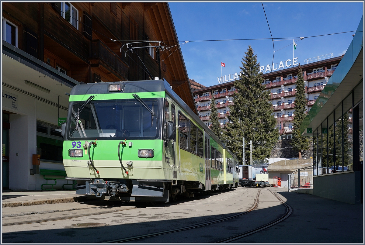Der TPC BVB Beh 4/8 93 in Villars sur Ollon.

5. März 2019