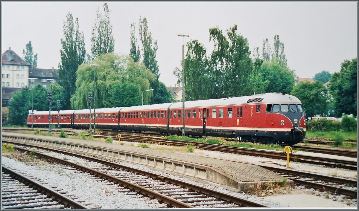 Der VT 12.5  Stuttgarter Rössle  in Lindau.
Analoges Bild fotografiert/14. Juni 1996
