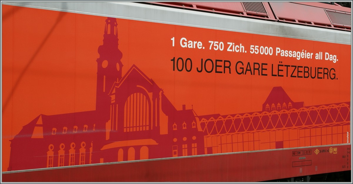 Detailansicht der CFL 4020 zum Thema Bahnhof Luxembourg.
14. Juni 2013