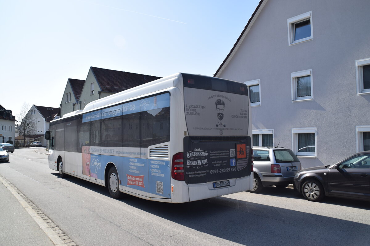 DGF-RR 145 von Reicheneder Reisen im April 2021 in Deggendorf. 