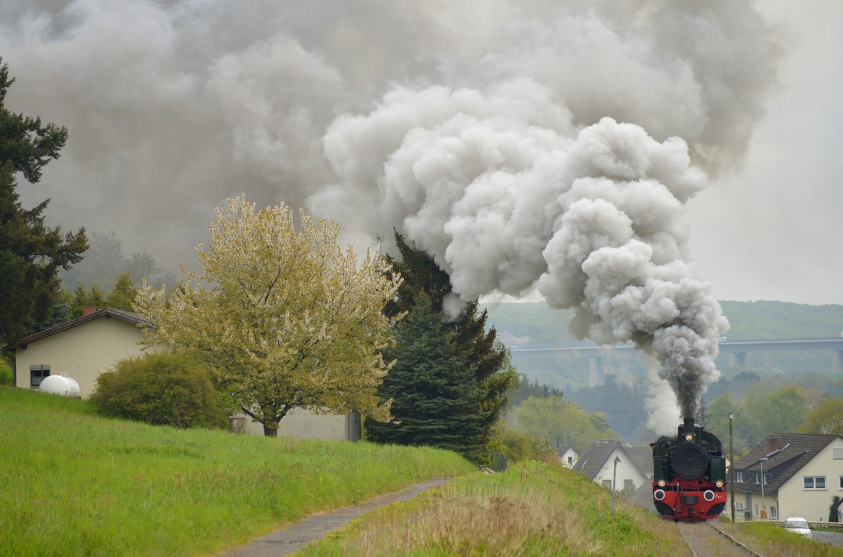 Die 11sm musste sich vor Oberzissen nochmal voll ins Zeug legen um in Oberzissen Pause zumachen. Hier am 01.05.2015