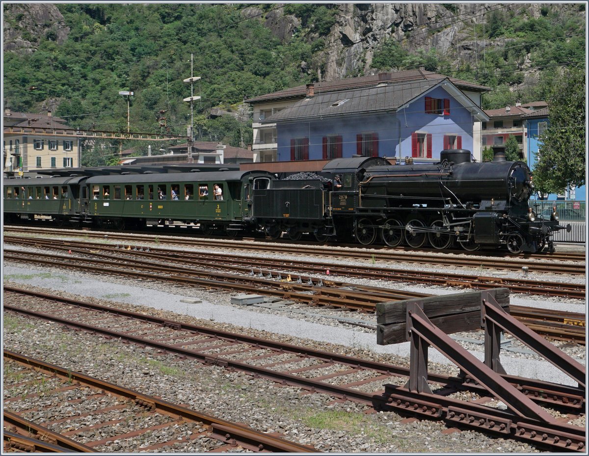 Die C 5/6 in Bodio.
28. Juli 2016