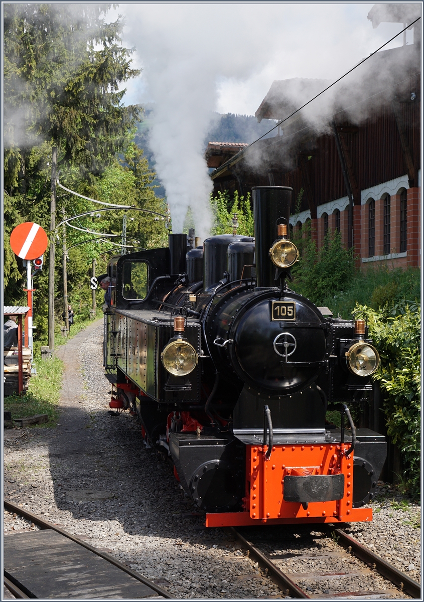 Die G 2x 2/2 105 in Chaulin.
15. Mai 2015