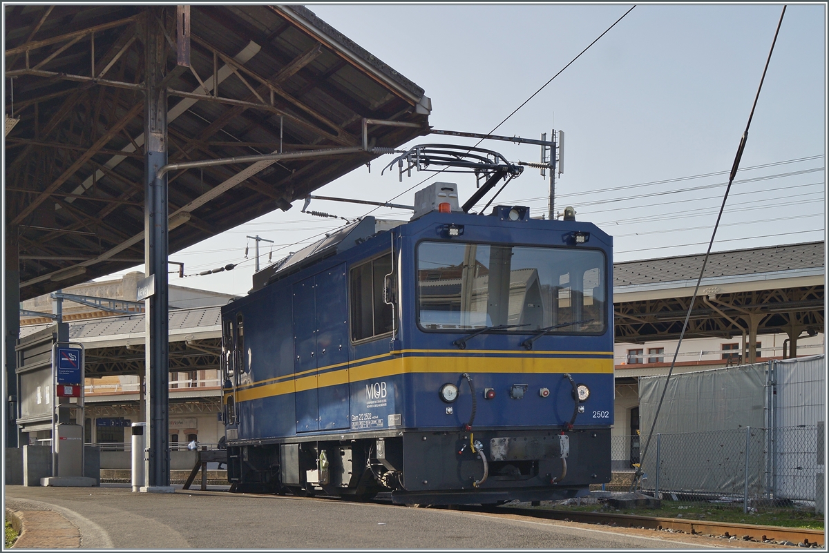 Die MOB Gem 2/2 2502 in Vevey. 

26. Feb. 2021