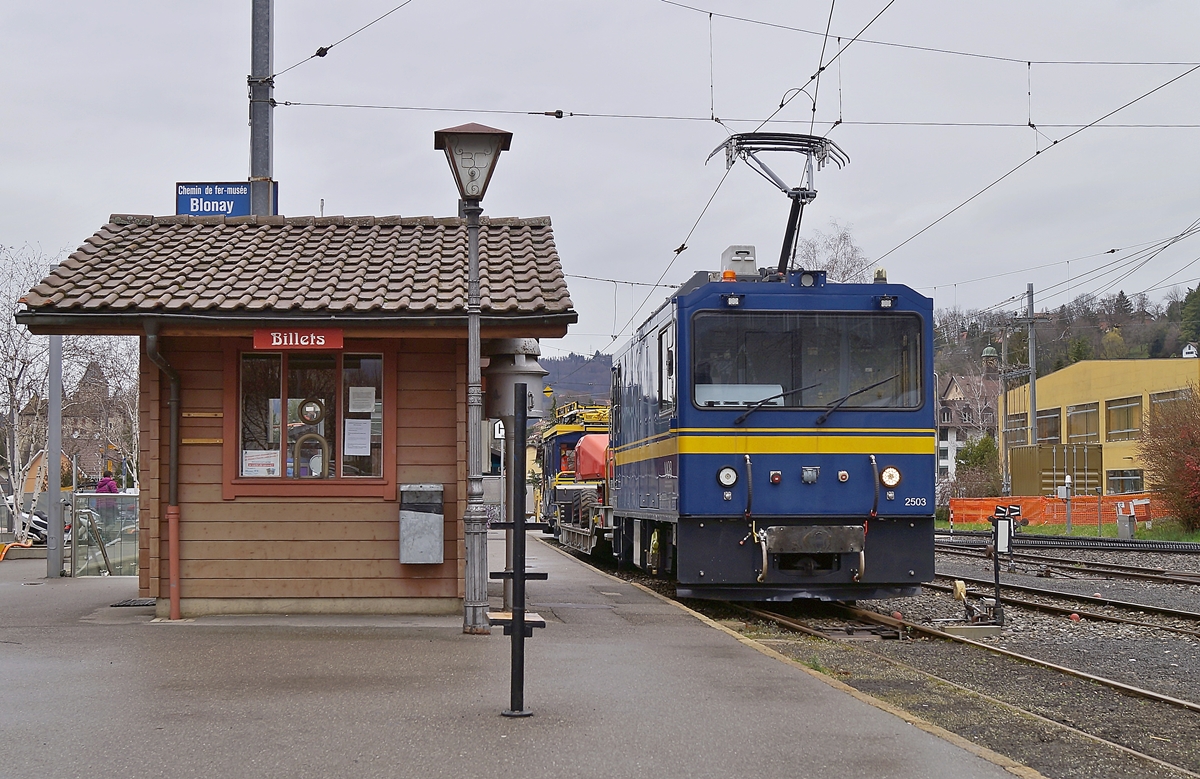 Die MOB Gem 2/2 2503 in Blonay.

13.03.2020