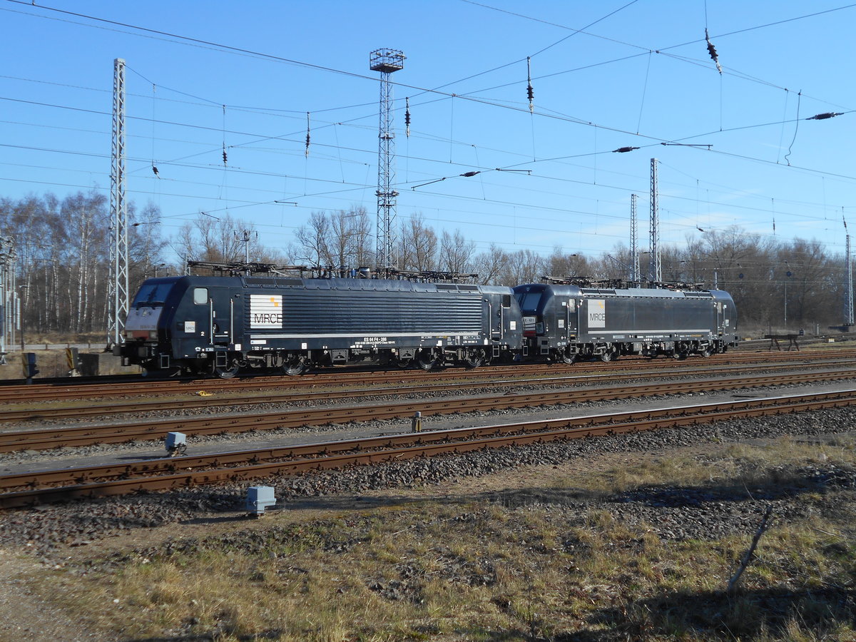 Die MRCE waren,am 24.Februar 2019,mit der ES64F4-286 und der 193 671 im Rostocker Seehafen vertreten.