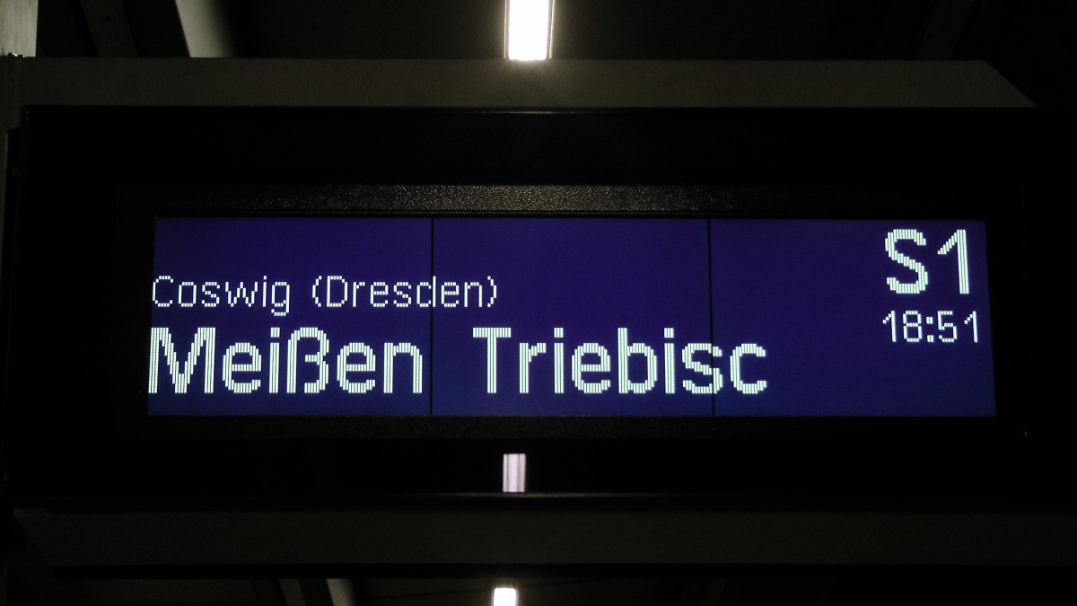Die neuen Zielanzeiger in Radebeul K�tzschenbroda sind in Betrieb 29.12.2013 18:38 Uhr