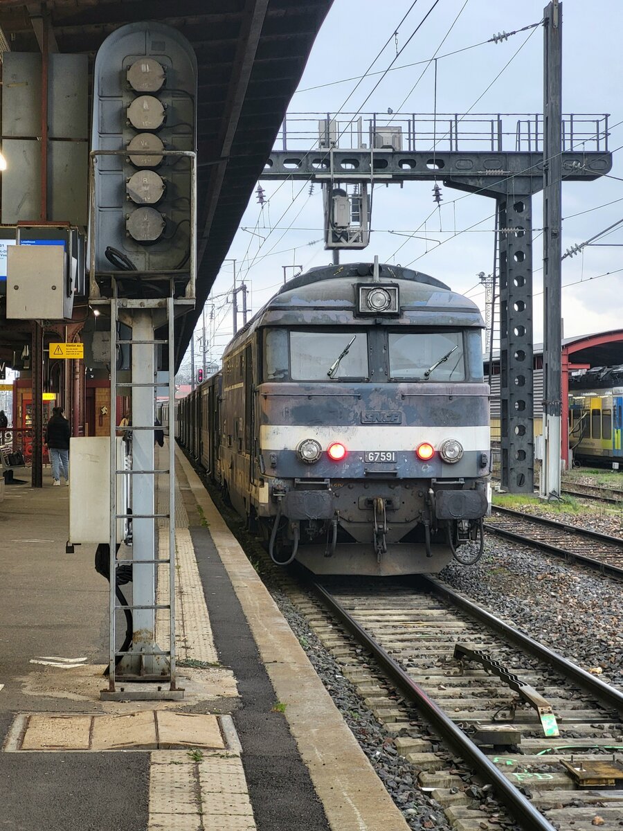 Die SNCF BB67591 in Straßburg.
12. März 2024