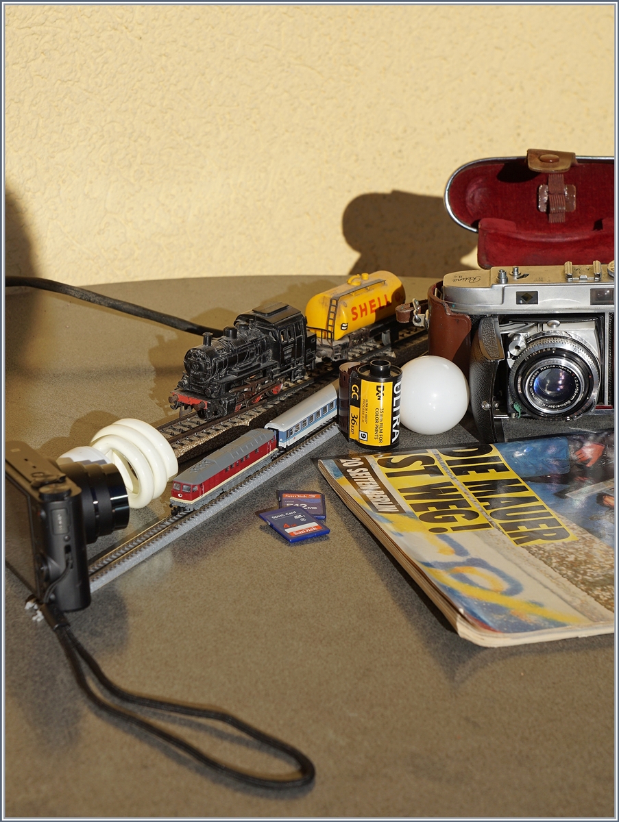 Die Zeiten (und auch die Technik) ändern sich, doch die Faszination am Hobby bleibt.
Mein Jubiläumsbild für meine 50 Jahre Modellbahn.
Dez. 2016