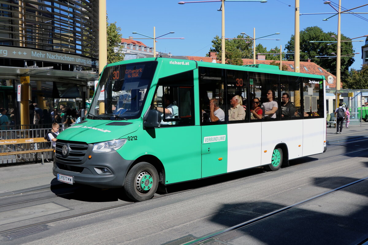 Dr. Richard - Nr. 212/G 1677 MW - K-Bus/Mercedes am 19. September 2025 in Graz (Ausnahme: Martin Beyer)