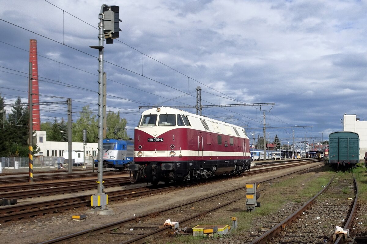 EBS 118 719 war eine von 17 Museumsloks und -Z�ge in benesov u Prahy am 11 September 2022.
