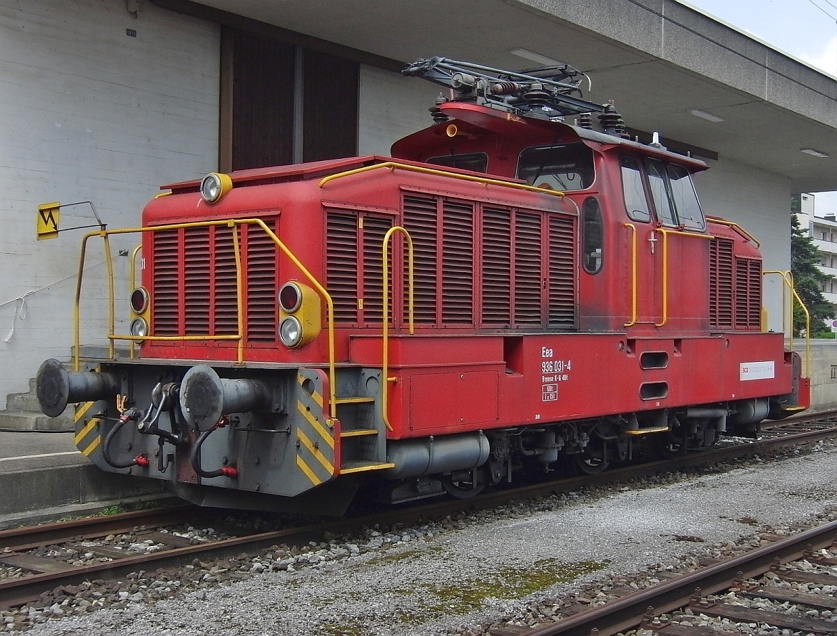 Eea 936 031-4 der S�DOSTBAHN am 07.07.2013 in Wittenbach.