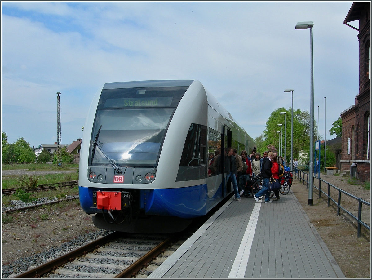 Ein DB GTW der UBB in Barth.
19. Mai 2006