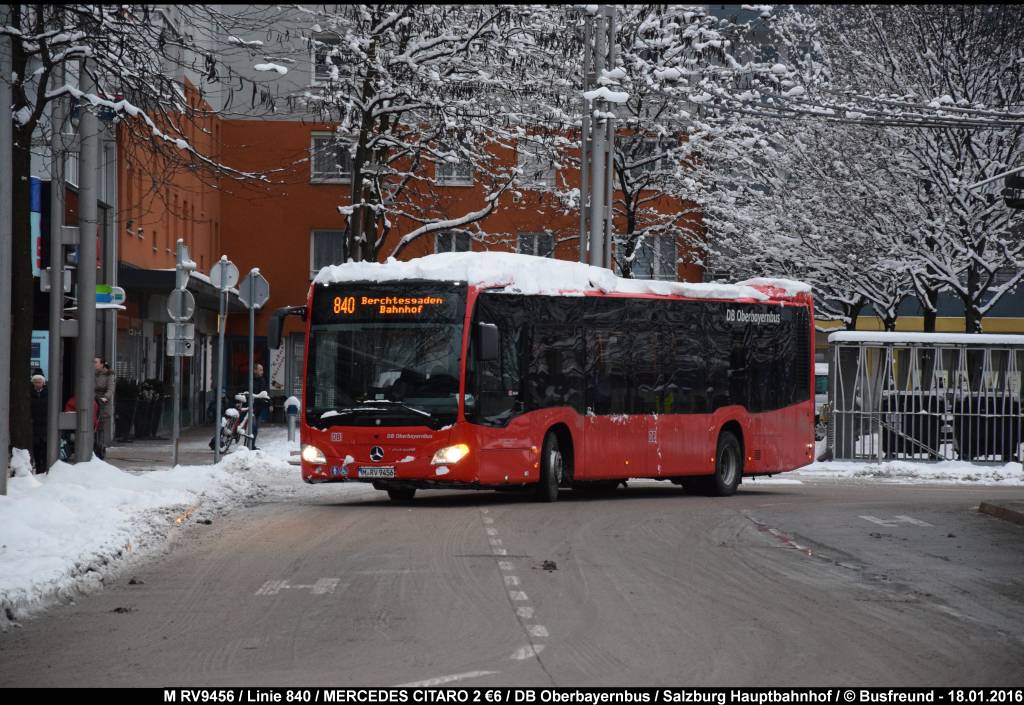 Ein MERCEDES CITARO 2 �6 vom Oberbayernbus in Salzburg.