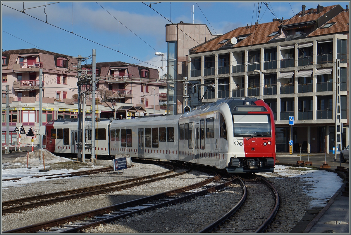 Ein neuenr TPF  SURF erreicht Châtel St-Denis.
29. Jan. 2016
