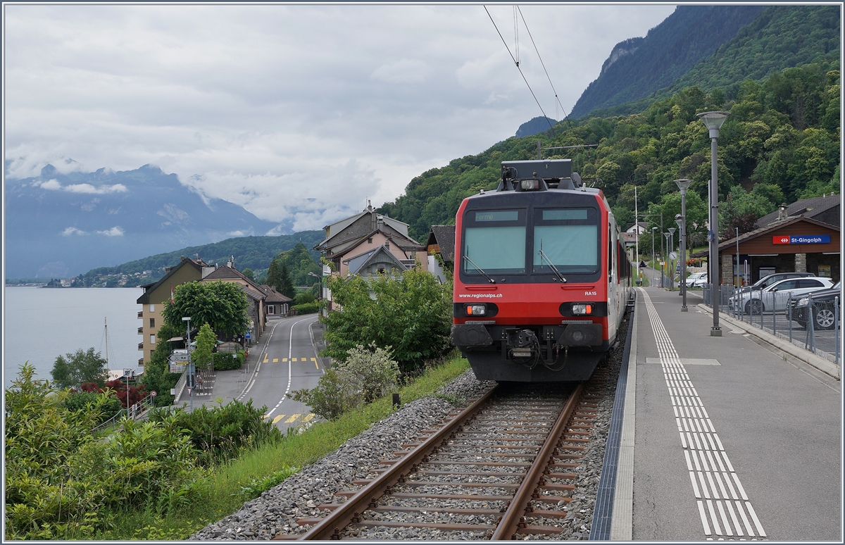 Ein Region Alps Domino wartet in St-Gingolph auf die Abfahrt nach Brig. 

15. Juni 2020