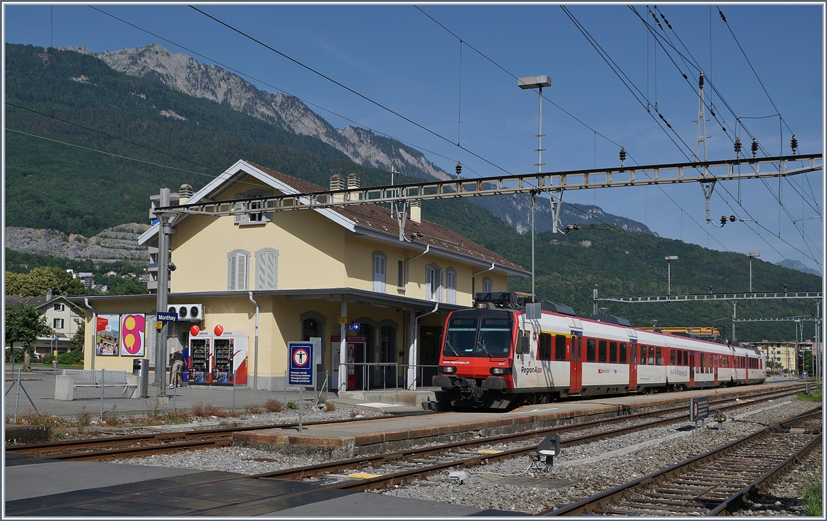 Ein RegionAlps Domino beim Halt in Monthey. 

25. Juni 2019