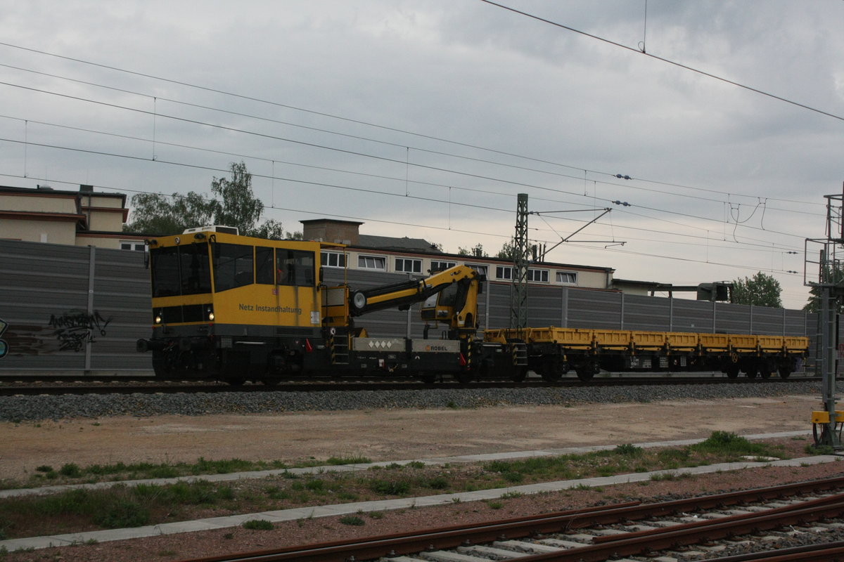 ein Robel auf einer Rangierfahrt in der G�terumfahrung am Hauptbahnhof Halle/Saale am 4.5.20