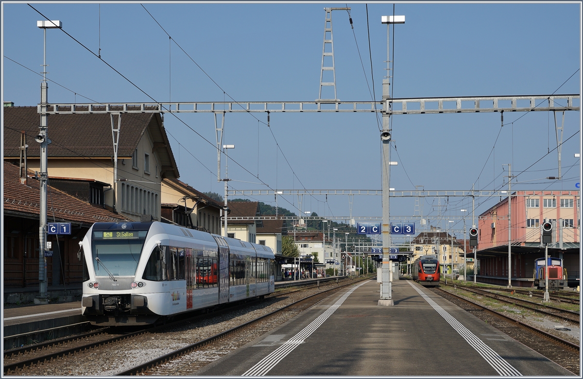 Ein SBB THURBO 526 780-4 als S2 nach St.Gallen.
11.09.2016