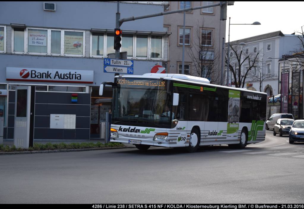 Ein SETRA S 415 NF von Kolda (ein Unternehmen der Dr. Richard Gruppe).