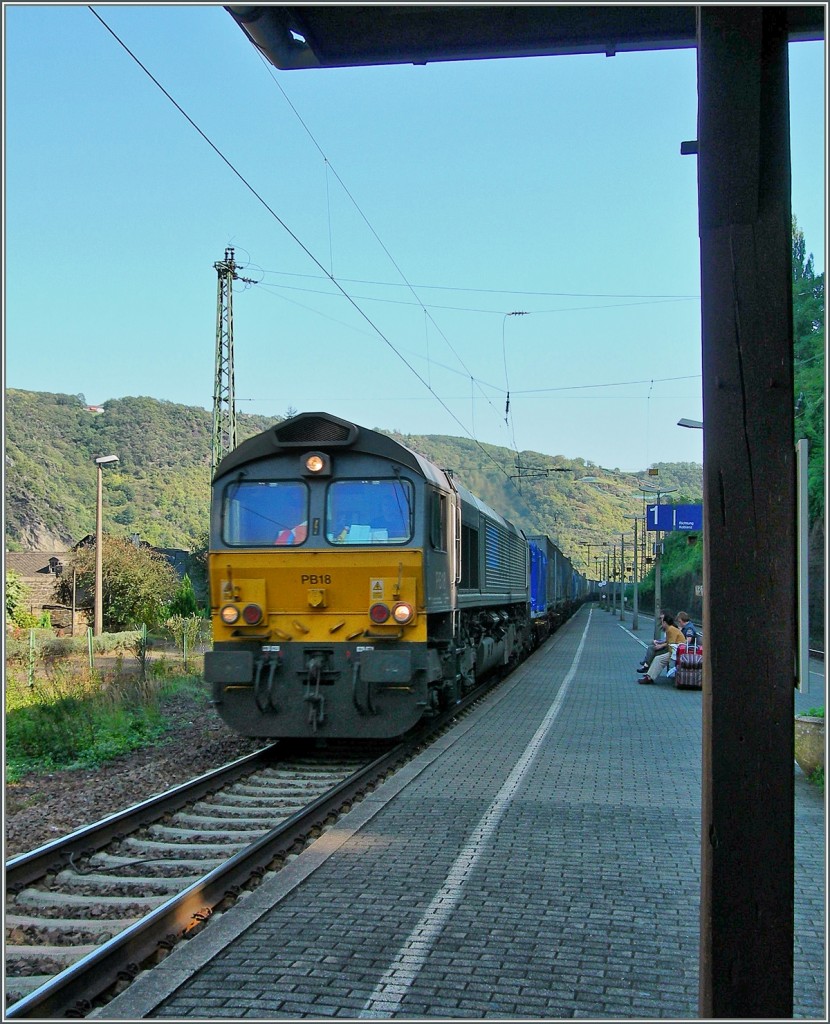 Eine Class 66 in St Goar.
22. Sept. 2006