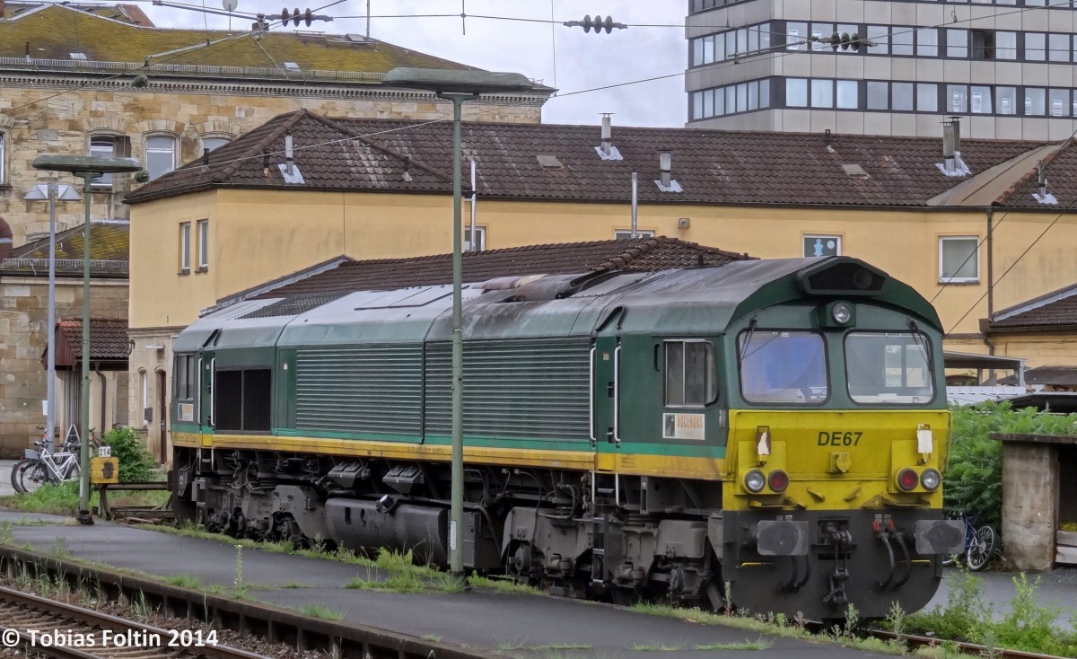 Eine Class 66 stattete dem Bamberger Bahnhof im Mai 2014 einen Besuch ab.