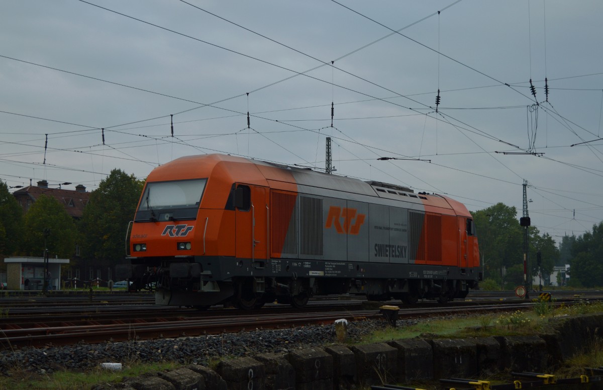 Eine ER 20 von RTS stand am 20.09.2015 in Darmstadt-Kranichstein.