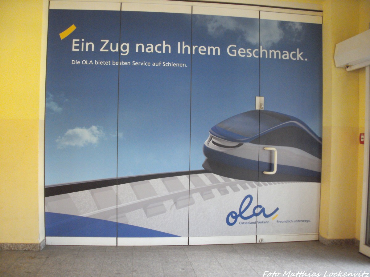 Eine Erinnerung an die OLA im Bahnhof G�strow am 15.7.14
