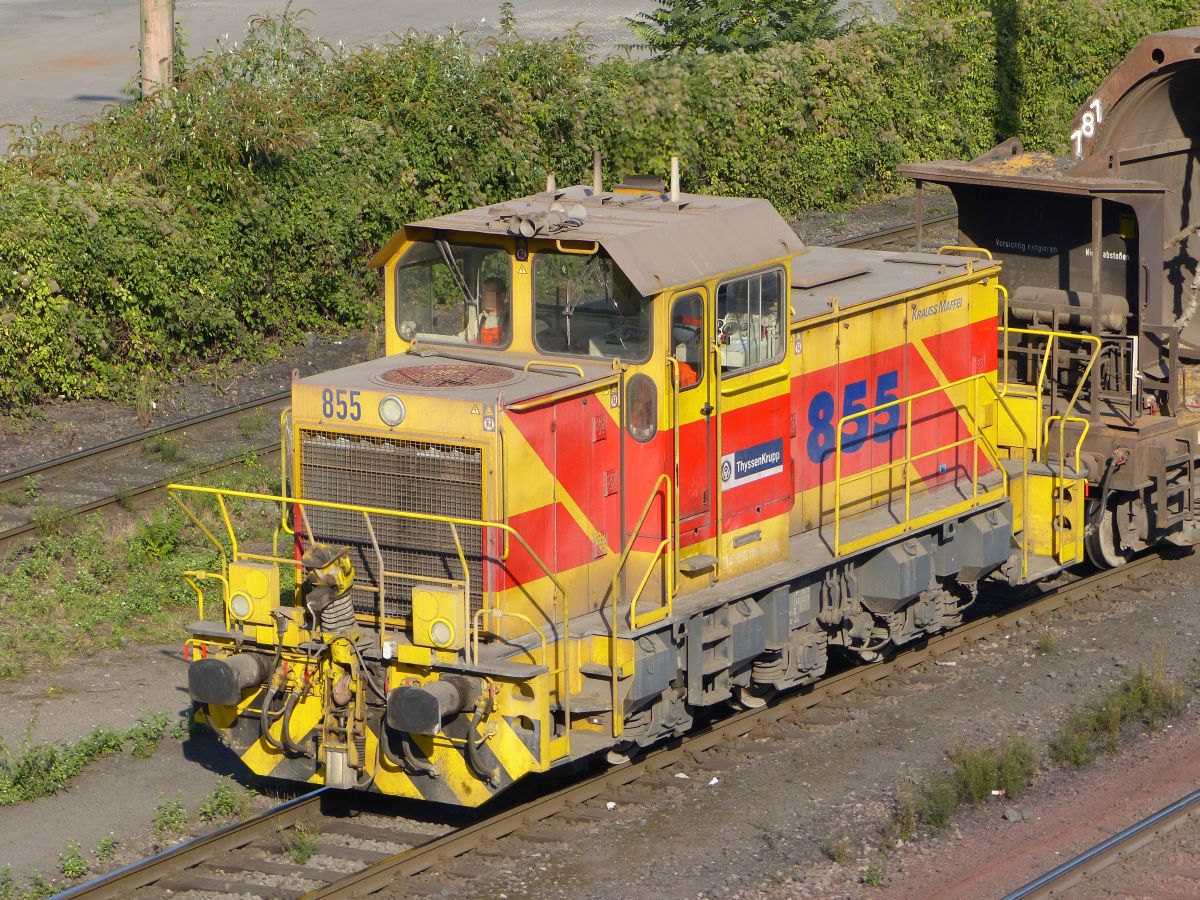 Eisenbahn und Hfen GmbH Diesellok 855 (98 80 0505 105-3 D-EH) ThyssenKrupp Alsumerstrasse, Duisburg 22-09-2016.


Eisenbahn und Hfen GmbH dieselloc 855 (98 80 0505 105-3 D-EH) ThyssenKrupp Alsumerstrasse, Duisburg 22-09-2016.