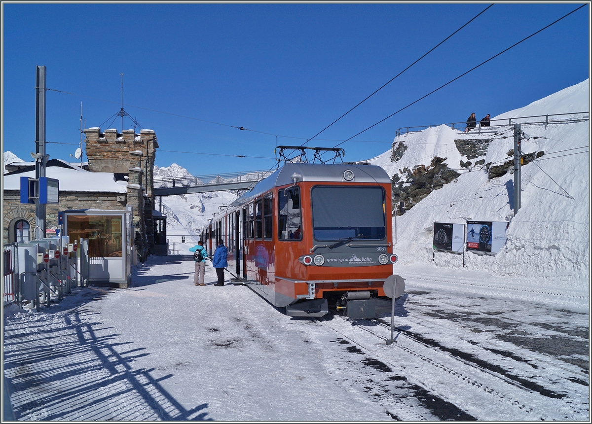 Endstation Gornergrat,  auf 3089 Meter über Meer.
27. Feb. 2014