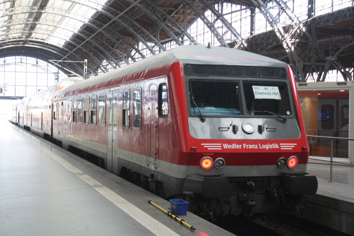 ER20-015 der WFL/SKL als RE6 mit ziel Chemnitz Hbf im Bahnhof Leipzig Hbf am 11.3.24