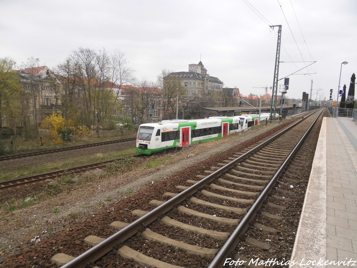 Erburter Bahn RegioShuttle (BR 650) 2er-Gespann in Leipzig-Gohlis am 11.4.16