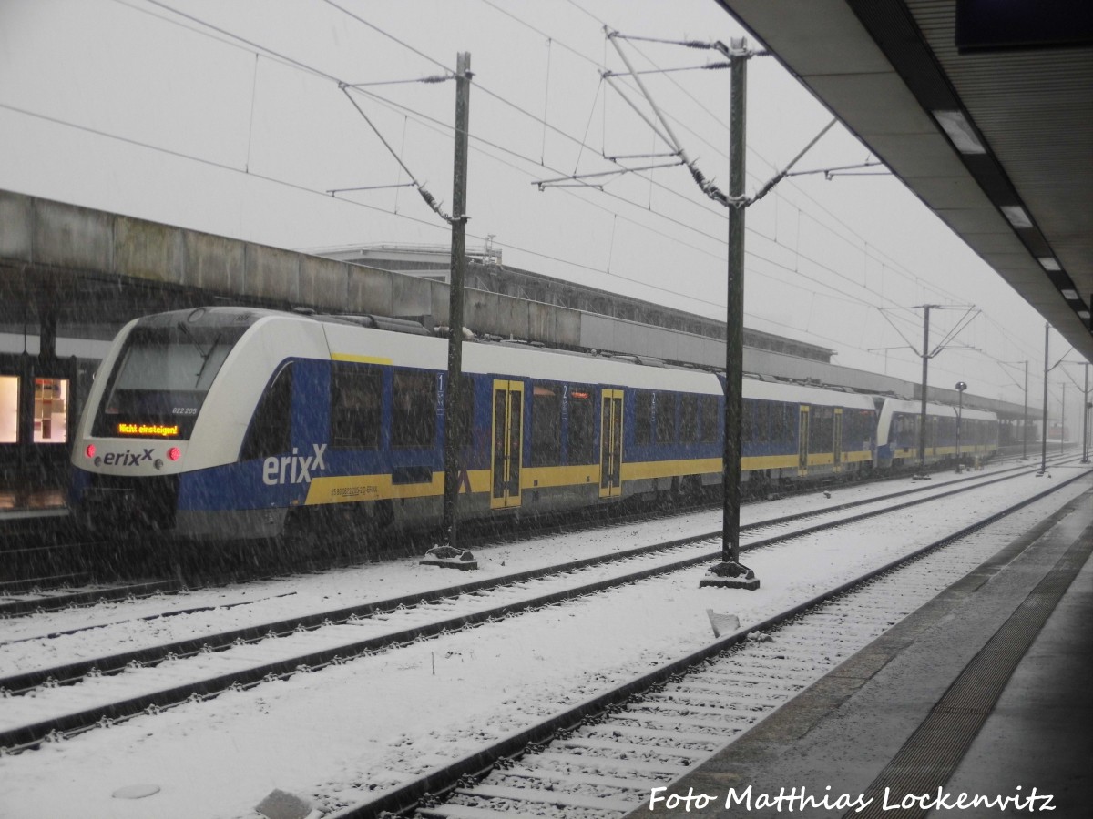 Erixx 622 209 / 622 709 und 622 XXX / XXX im Bahnhof Hannover Hbf am 16.1.16