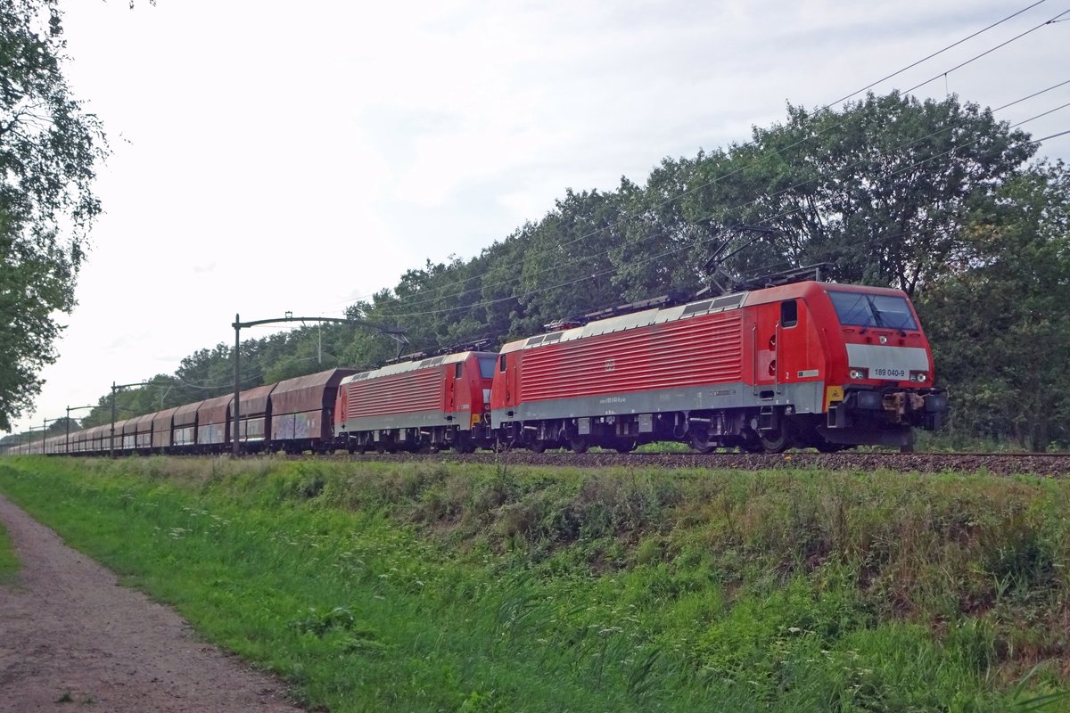 ERzzug mit 189 040 durchfahrt Tilburg Oude warande am 30 juli 2019. 