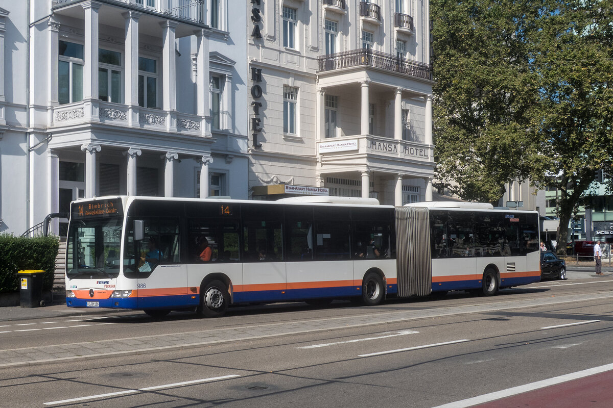 ESWE, Wiesbaden - Wagen 986 - WI-QM 186 - Mercedes-Benz O 530 Citaro Facelift G (2009) - Wiesbaden, 14.09.2021