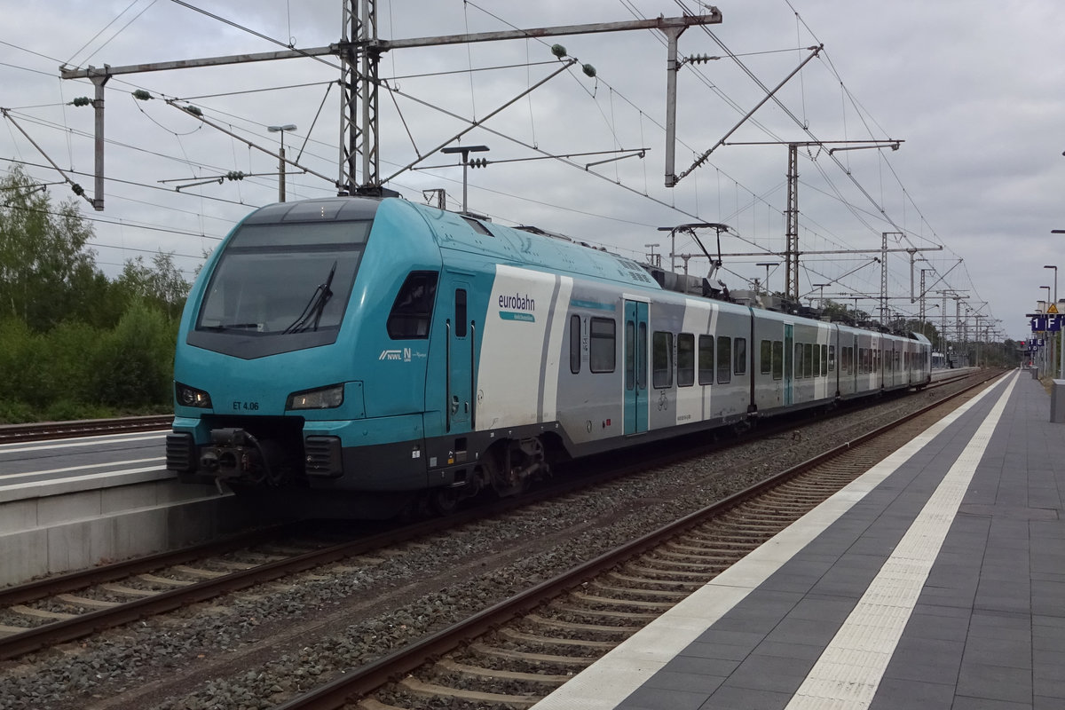 ET4-06 verl�sst am 15 Juli 2019 Bad Bentheim mit ein RB nach Hengelo. 
