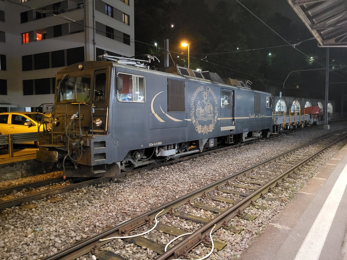 Etwas zum heutigen Abend passend: die dunkle MOB GDe 4/4 6002 steht in Vevey.
31. Okt. 2024