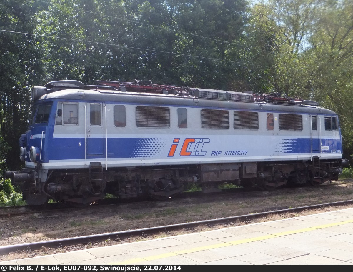 EU07-092 in Świnoujście am 22.07.2014 