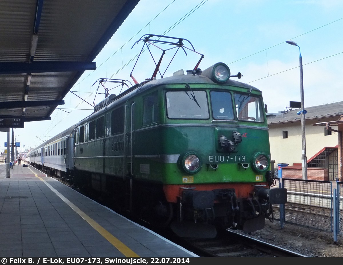EU07-173 in Świnoujście am 22.07.2014 