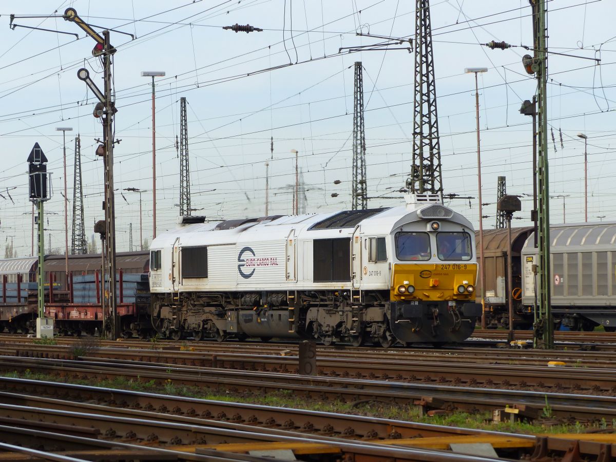 Euro Cargo Rail (ECR) Diesellok 247 016-9 Gterbahnhof Oberhausen West 31-03-2017.

Euro Cargo Rail (ECR) dieselloc 247 016-9 goederenstation Oberhausen West 31-03-2017.