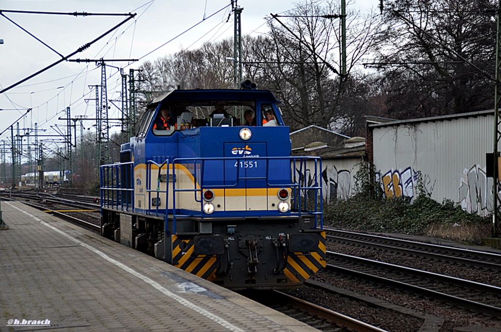 EVB 41551 fuhr lz durch hh-harburg,24.02.15