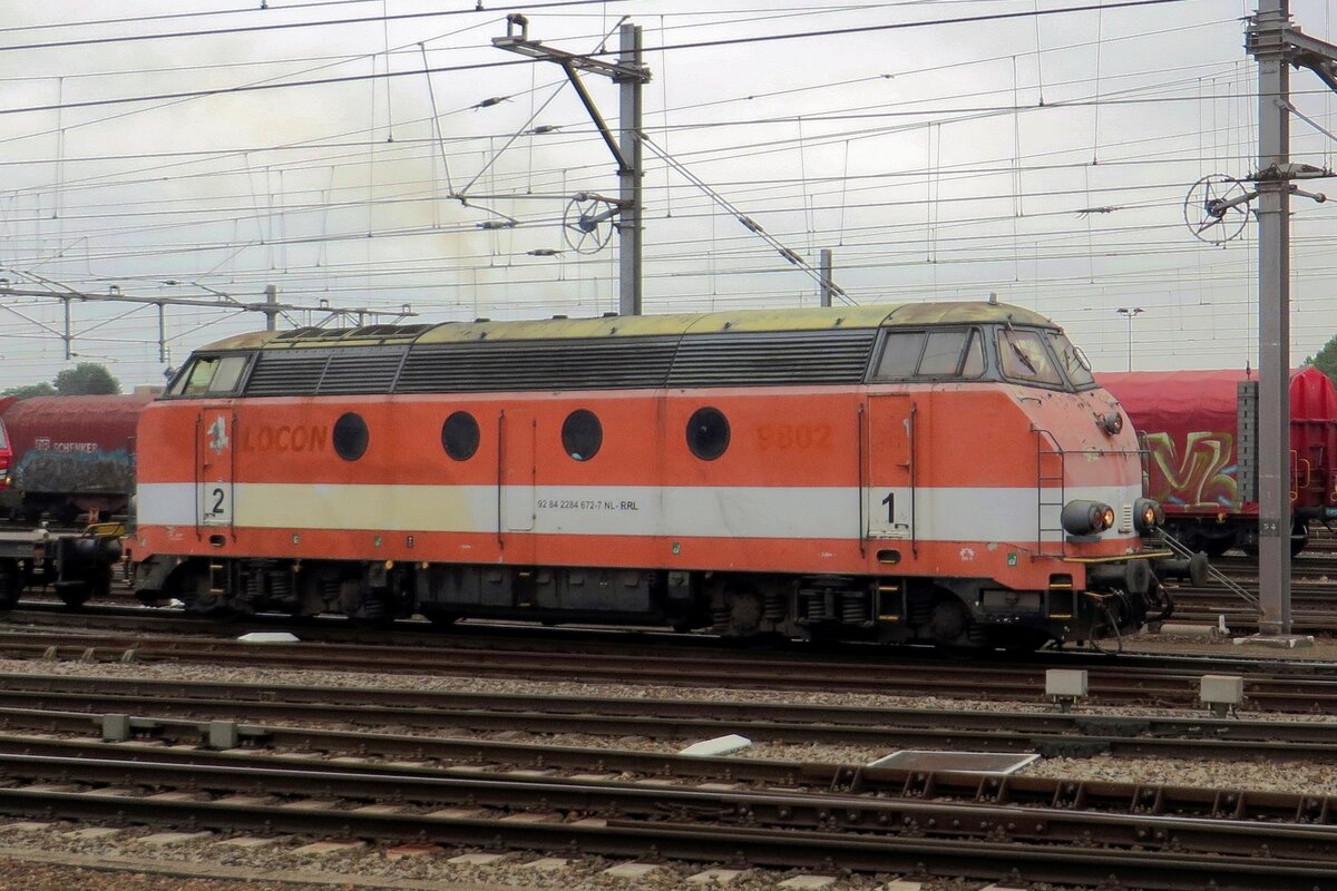 Ex-LOCON 9802 (eine fr�here SNCB 62/63) steht am 27 Augustus 2020 in Venlo.