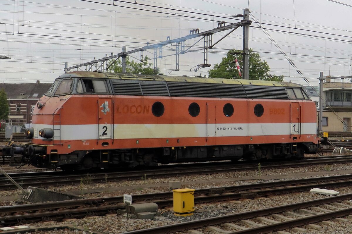Ex-LOCON 9802 (eine fr�here SNCB 62/63) steht am 27 Augustus 2020 in Venlo.
