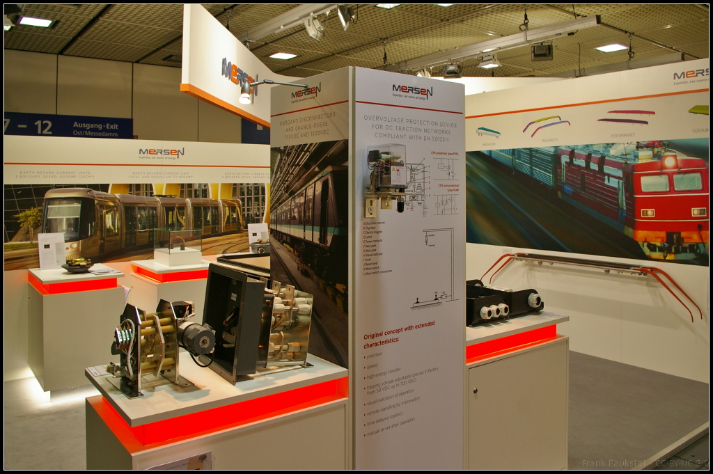 Exhibition stand of Mersen France Amiens @ #InnoTrans2016 in Berlin