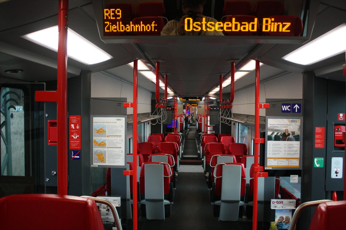 Fahrgastraum vom �BB / ODEG 4746 554/054 am 28.12.19