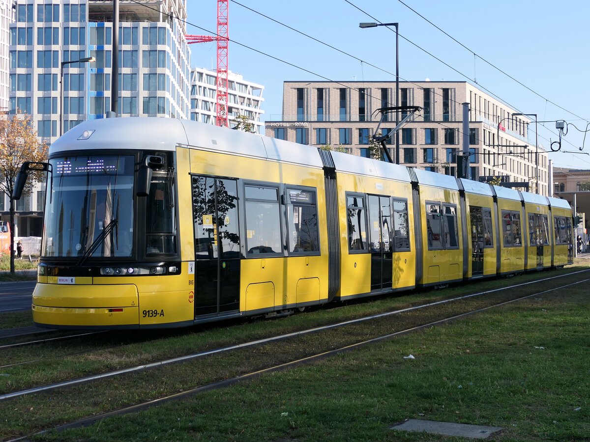 Flexity Nr. 9139-A der BVG in Berlin.