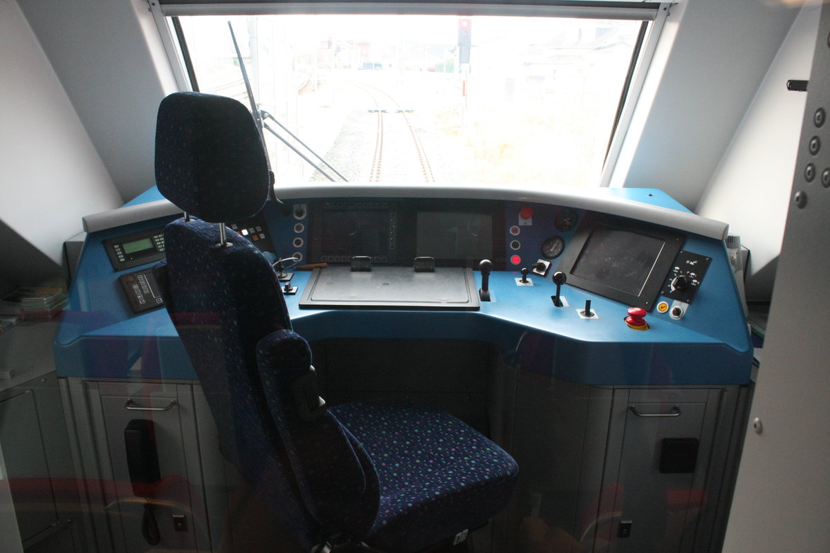 F�hrerstand vom �BB / ODEG 4746 554/054 am 28.12.19