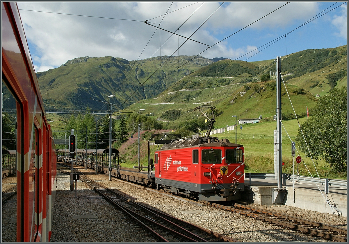 Ge 4/4  Uri  in Realp. 
29. Aug. 2013